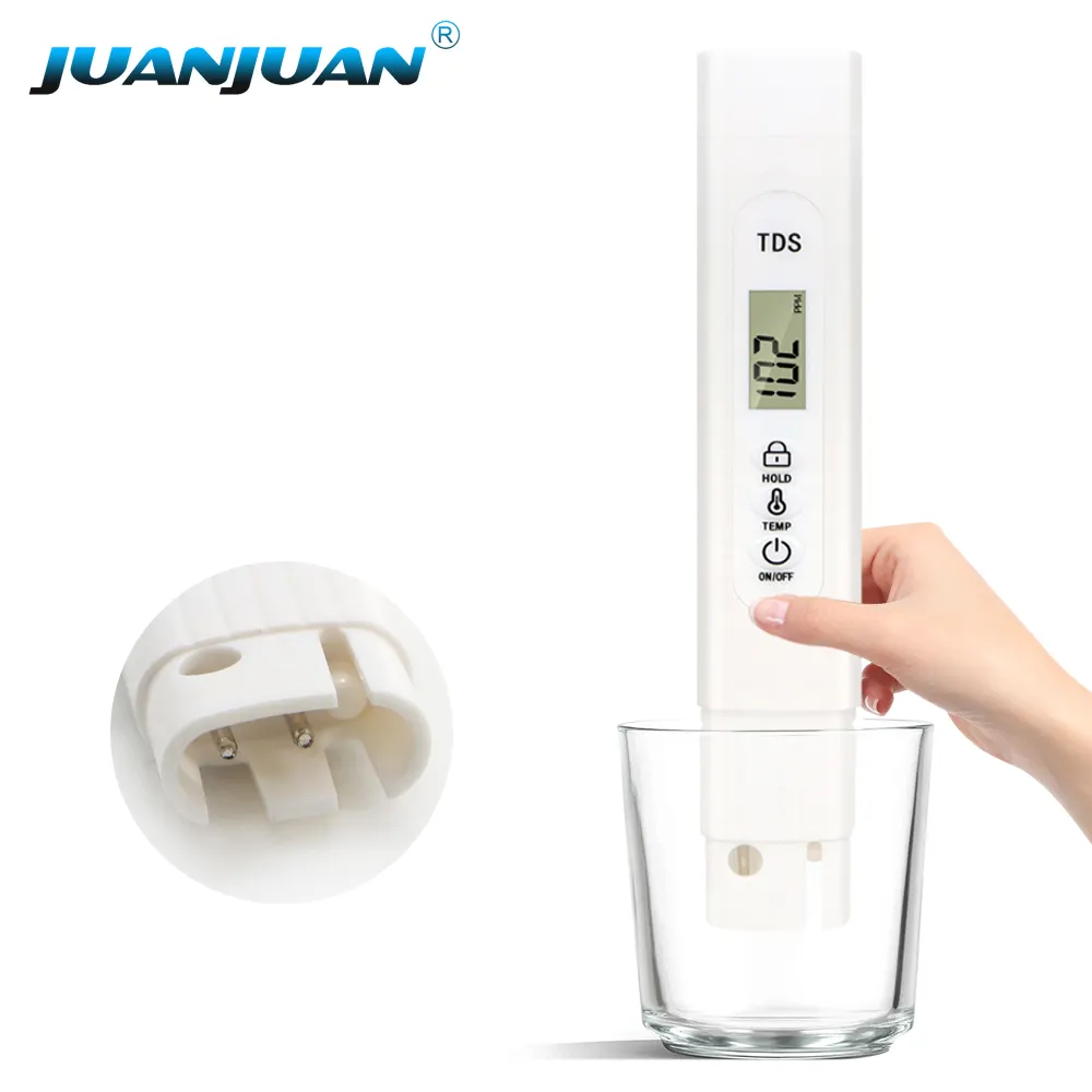 Testeur de qualité de l'eau, calibrage automatique 0-990ppm, pureté mètre TDS Ph pour piscines, Aquariums d'eau douce