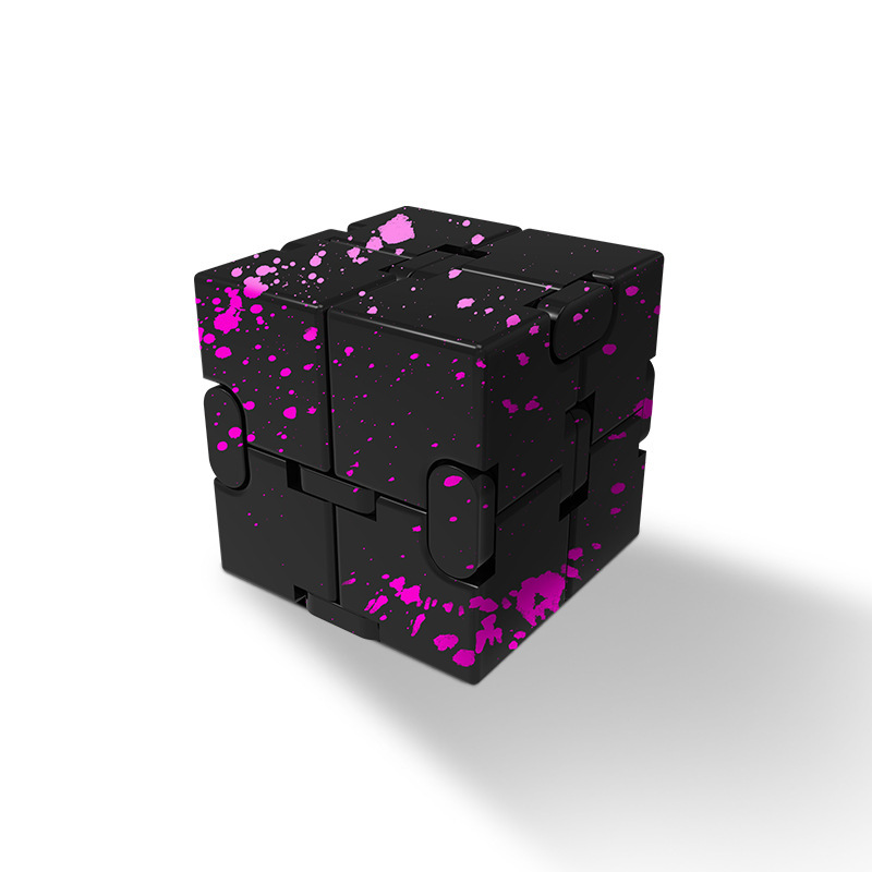 Cubrir Cubo de Rubik-Camuflaje Negro y Rosa Rojo