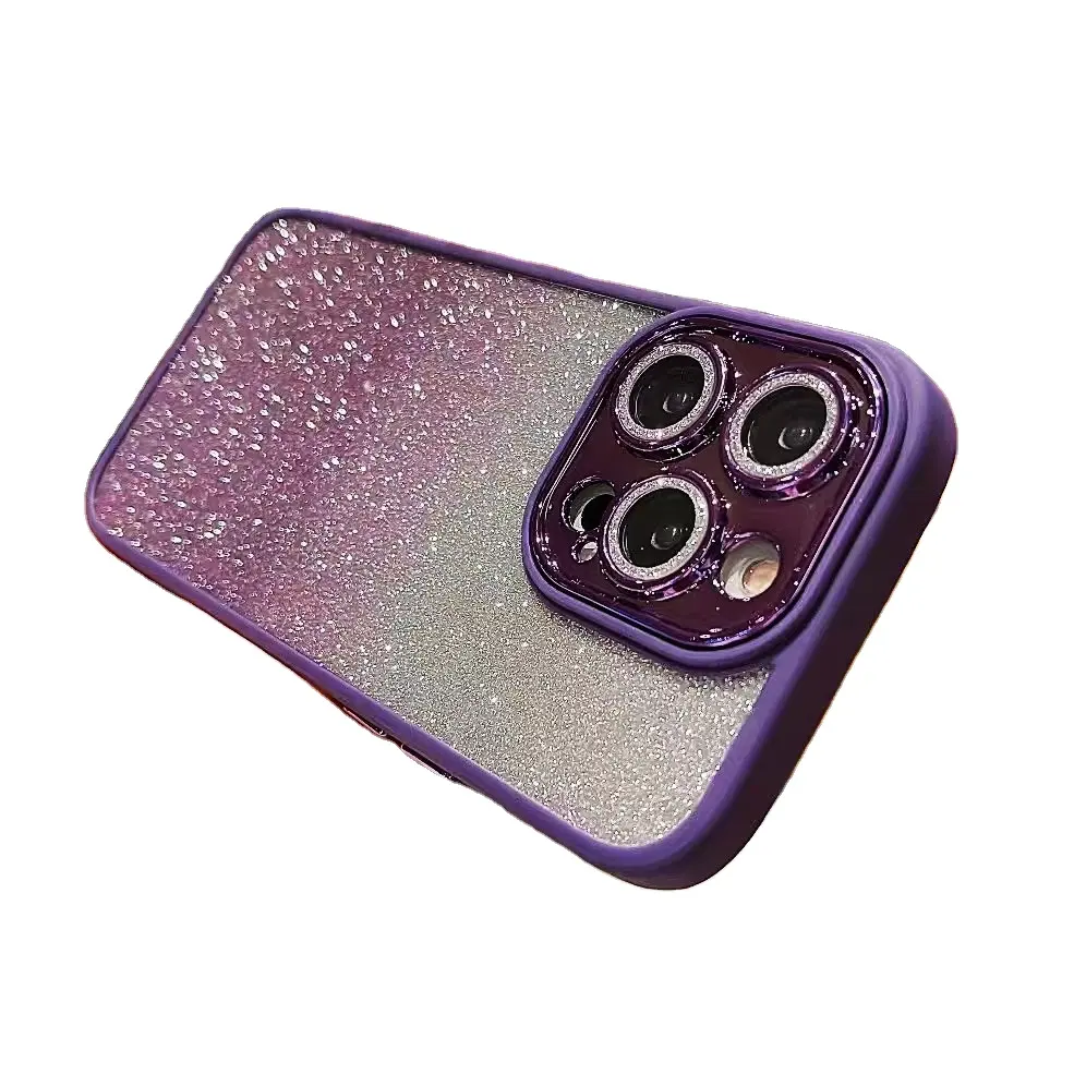 Großhandel Handy-Abdeckung für iPhone 15 Pro Max Handy hülle OEM Glitter Voll schutz Anti-Full-Handy-Abdeckung
