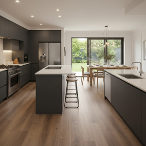 Bán chạy nhất SPC thương mại bấm vào khóa Vinyl sàn nổi hiện đại pisos lõi cứng lồng vào nhau LVP sàn ván với ixpe - Product Image 4