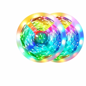 スマートAPPBluetooth防水RGB2x10mストリップライト44KeyIRリモートコントローラー電源505018LEDLEDストリップライトキット - Product Image 1