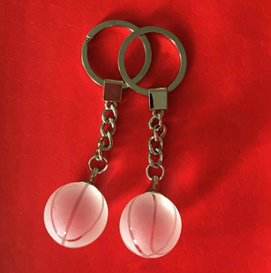 Thủy tinh pha lê thể thao bóng chày bóng rổ bóng chuyền bóng đá bóng Keyring MH-YS0432 - Product Image 2