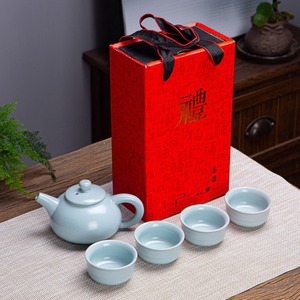 高品质1壶4杯陶瓷餐具商务礼品茶具 - Product Image 1