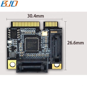 2 Ports SATA 3.0-Anschluss an Mini-PCI-E-MPCIe-Adapter-Konverter karte 6 Gbit/s für Raid-Festplatten laufwerk