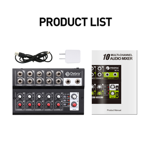 Mini mezclador de interfaz de audio de fábrica OEM Salida de interruptor ESTÉREO/MONO de 10 canales - Product Image 6