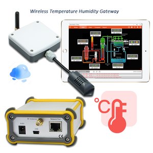 Sensor inalámbrico registrador de datos controlador de temperatura y control de humedad con alarma inalámbrica - Product Image 1