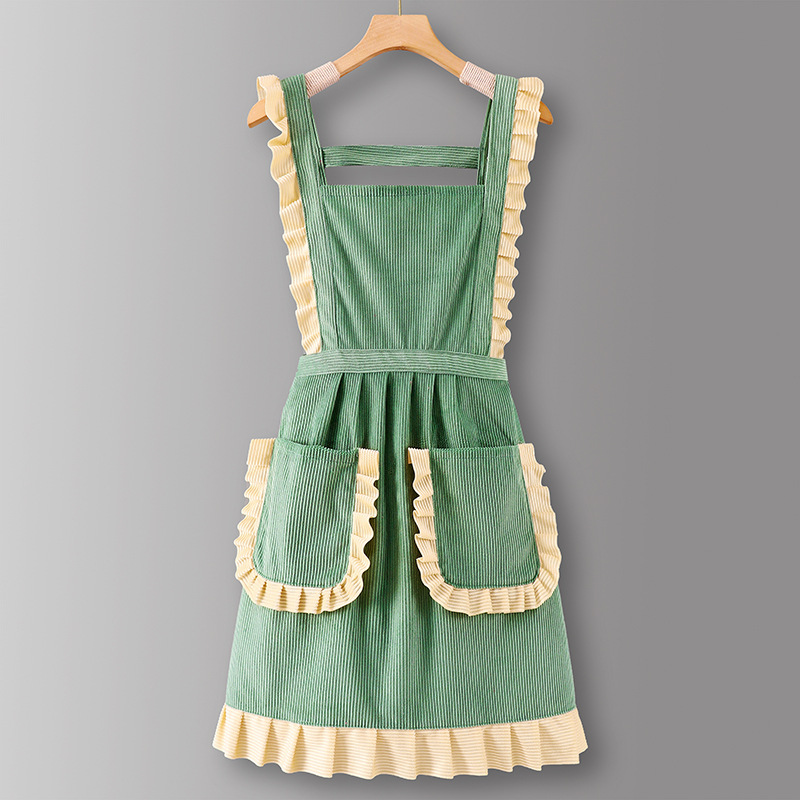 GreenLZ627Corduroy princess style strap
