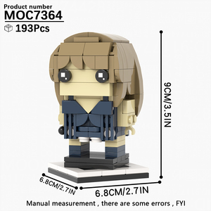 NEUE Films pielzeug Taylors Swiftes <span class=keywords><strong>Brick</strong></span> Head MOC Backstein bausteine Sets Spielzeug für Kisd-MOC7363-7366 - Product Image 3