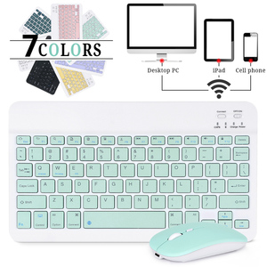Teclado Para Android, Ios, Windows, tableta, teléfono móvil, ordenador, Teclado inalámbrico, ratón, conjunto combinado