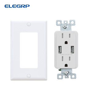 美国标准UL FCC 4.0A 5v快速充电器Usb插座Usb a带手机Usb装饰壁式插座 - Product Image 5