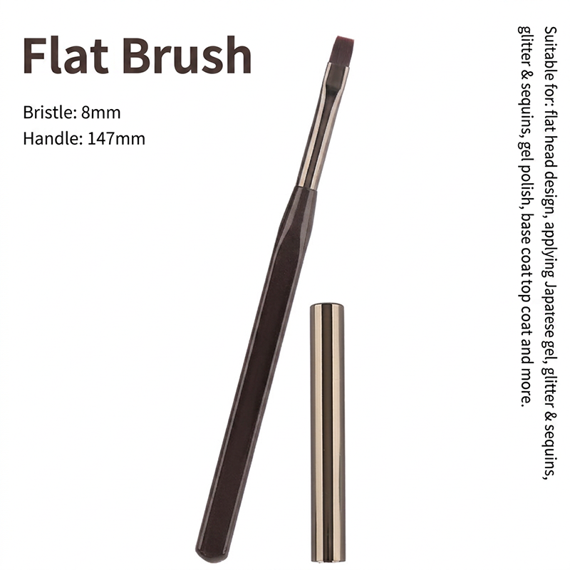 Brosse à ongles à tête plate