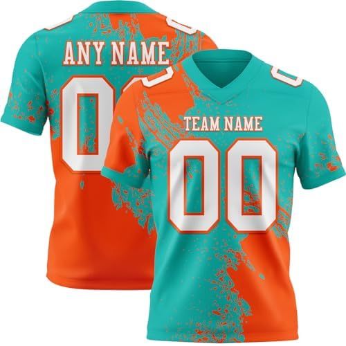 Verde Aqua y Naranja