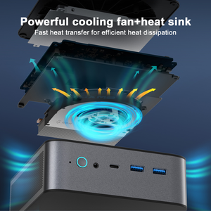 XZH AMD R9 6900HX 8-Core Octa Gaming Mini <strong>PC</strong> with Win11 Pro OS DDR5 32GB M.2 SSD 4K Wifi6 <strong>HD</strong>-MI DP 4GB <strong>Video</strong> Memory - Product Image 3