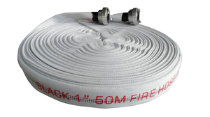 .5&quot; X <strong>100</strong> ft White Lay Flat Forestry Coupling Fire <strong>Hose</strong> - Product Image 4