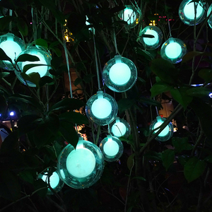 Outdoor Decorative Chandelier IP66 Waterproof Ball String Lights <strong>LED</strong> Landscape Color Change Gradient <strong>Star</strong> Lights - Product Image 3
