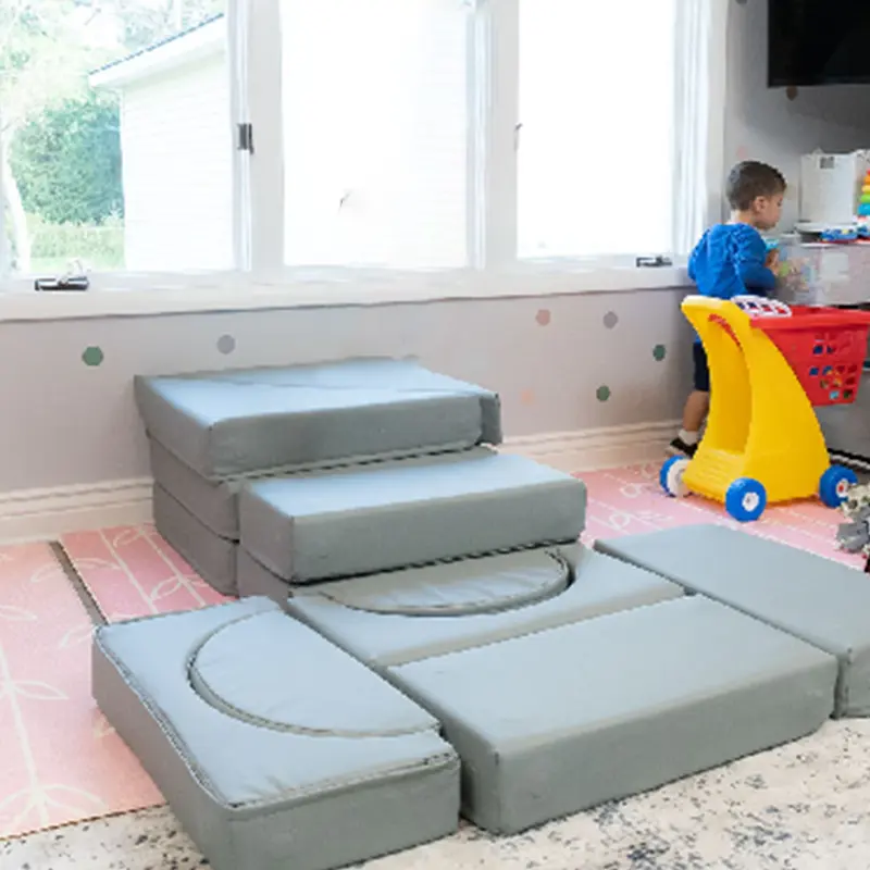Chinese Suppliers Comfortable Indoor Modular Magnetic kids folding couch play fort