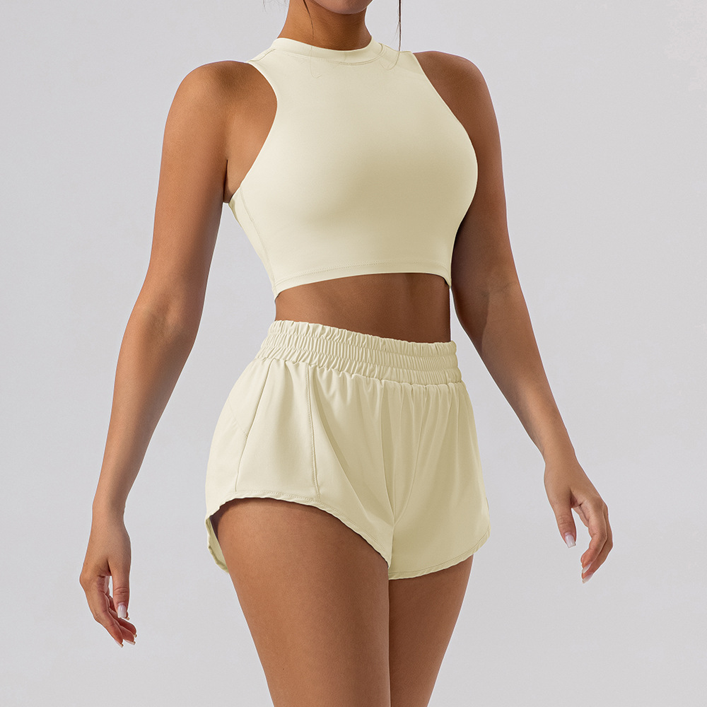 Ensemble short - Abricot avoine