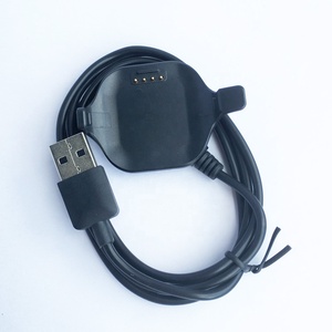 (Large <strong>Size</strong> for Men)Replacement Dock Charger <strong>Cradle</strong> for Garmin Forerunner 25 Smartwatch USB Charging Cable Clip Running Watch - Product Image 3