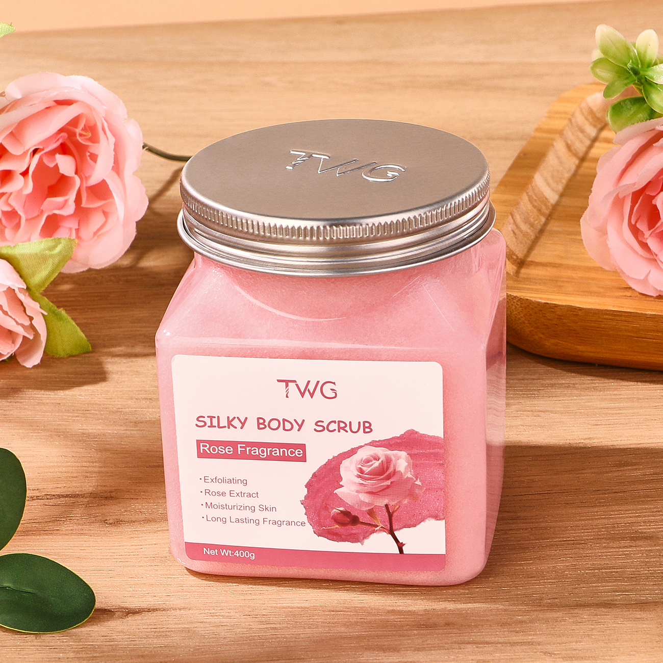 5844 TWG Rose Bath Salt Body Scrub 400g (English Version)