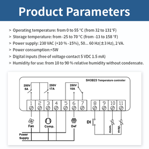 Controlador PID basado en microprocesador, controlador de temperatura de la máquina extrusora de plástico, 1 unidad - Product Image 5