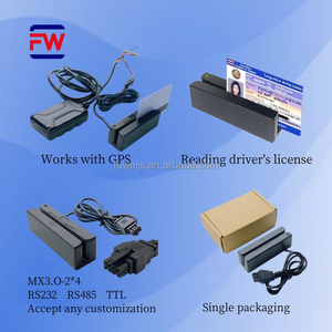 Mini lector de tarjetas de banda magnética RS232 MX3.0 2*4P Interfaz personalizable de datos programables - Product Image 3