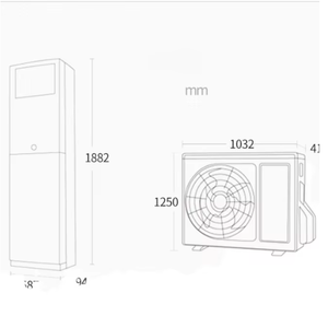 Gree 1.5HP Smart Cooling Aircon R32 Inverter with AI <strong>Temperature</strong> <strong>Control</strong> Split Floor Standing AC - Product Image 4