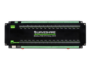 30 Ethernet Relay Modules Modbus RTU/<strong>TCP</strong> Protocol Ethernet Communication PoE Industrial Rail Housing