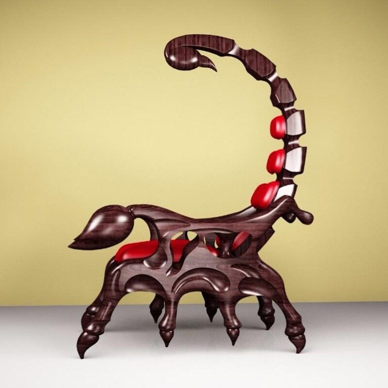 Scorpion chair-redwood color