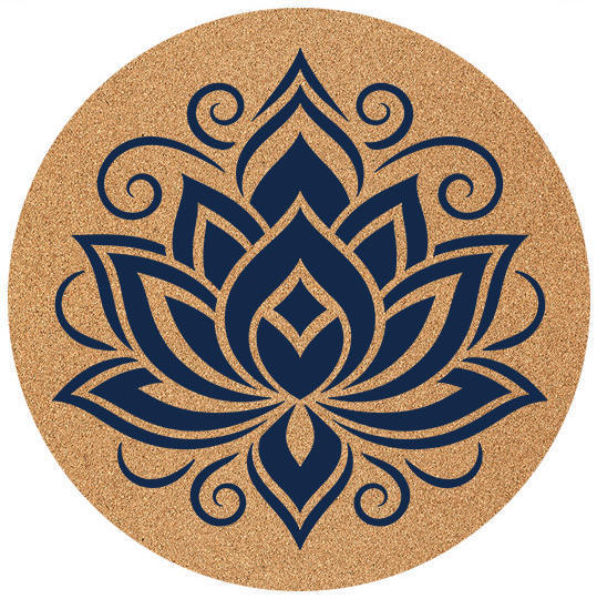 Flor de loto sólida azul