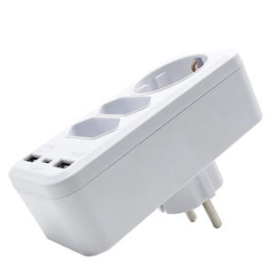 <strong>Multi</strong> Conversion Socket 250V 16A <strong>EU</strong> 3 Way Power <strong>Adapter</strong> <strong>Plug</strong> <strong>with</strong> USB Germany Standard 3680W 3 Outlets Outlet Electr 1 Usb - Product Image 4