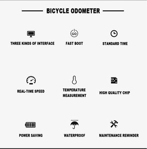 防水自転車コンピューターLCDバックライトストップウォッチワイヤレスサイクリングバイクコンピューター走行距離計コンピューター - Product Image 5