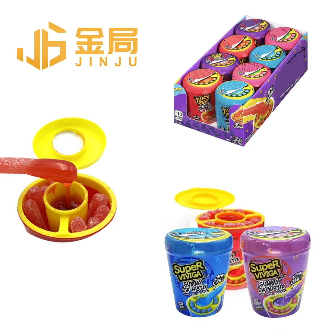 Halal Delicious Sour Juice Soft Gummy Healthy Kids Mix Jelly Fruit Sweet Stick Chewy Gummy Jelly Candy