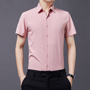 OEM/ODM Camisa De Hombre Manga Corta Moda <span class=keywords><strong>Design</strong></span> De Fibra De Bambu Camisa de Manga Curta dos homens de Alta Qualidade