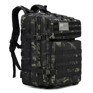 Custom 45L Nylon Outdoor Tactical Rucksack für Reisen Wandern und Sport Wasserdichte 3P Camouflage mit Außen rahmen