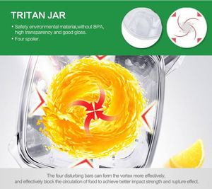 プリセットプログラムと速度制御のためのワンノブ操作を備えたSmoothieブレンダー - Product Image 3