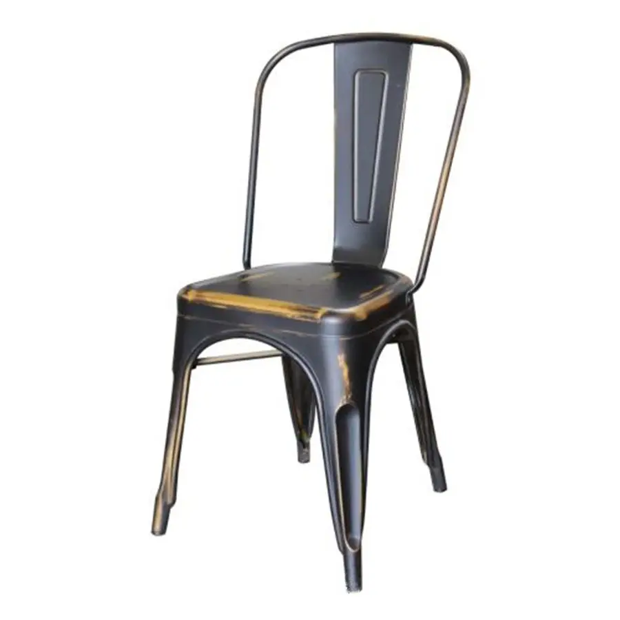 Modern yemek odası sandalyesi istiflenebilir antika eski bak metal katlanır sandalyeler sandalyeler için restoran ve kahve dükkanı