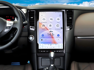 14.5 אינץ 'אנדרואיד מסך tesla 13 מערכת נגן ניווט gps עבור אינפיניטי fx fx25 fx35 fx37 fx50s qx70 2007-2013