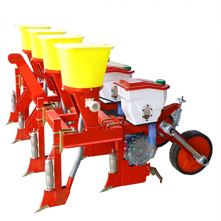 Machine Agricole Semoir de Maïs de Précision 4 Rangées Semoir de Maïs pour Haricots Maïs Arachides