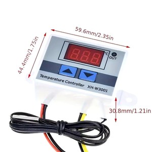 Controlador de temperatura digital LED, controlador térmico, SONDA DE INTERRUPTOR, Max, 10A, NTC10K, W3001, 2 unidades - Product Image 6
