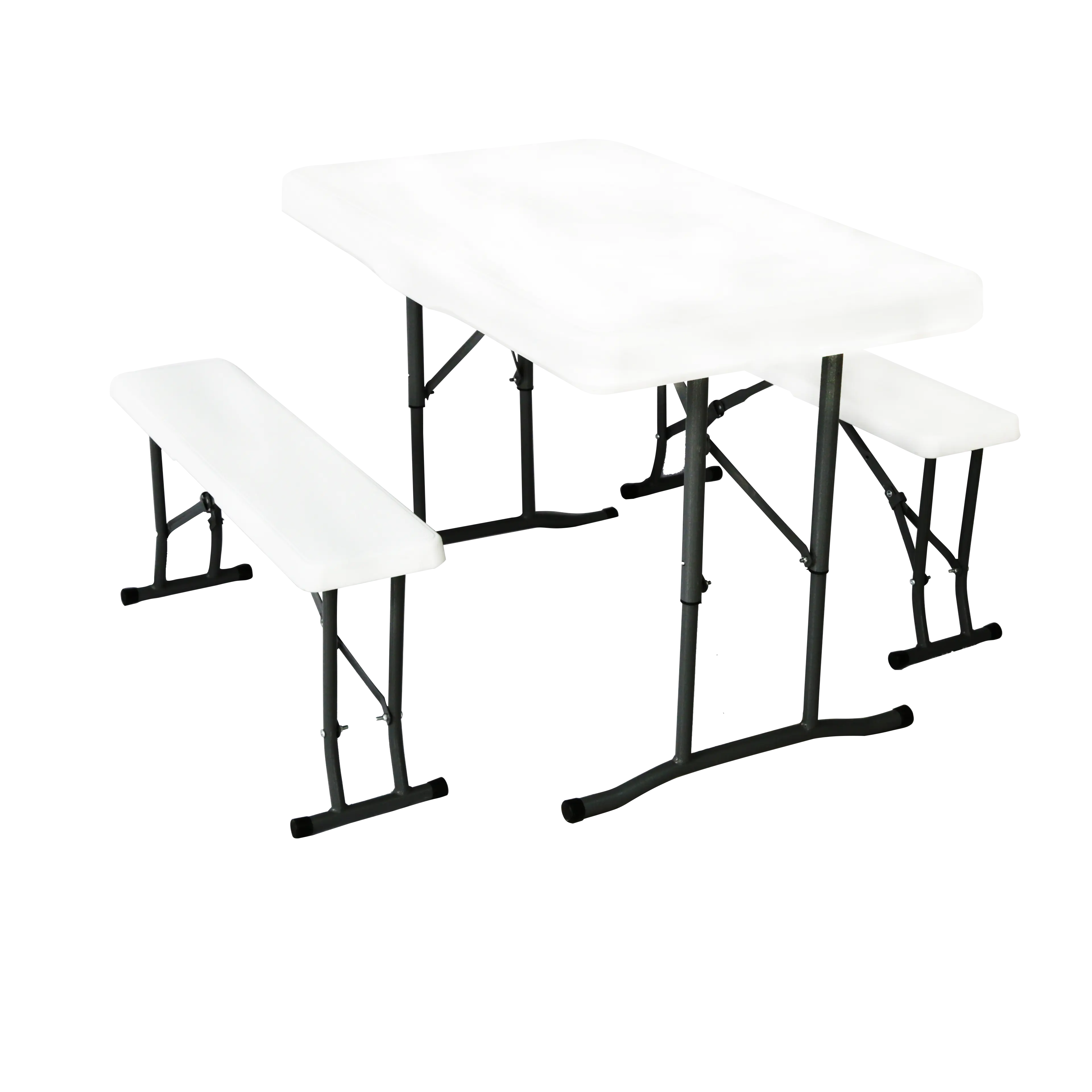 Compatto e leggero pieghevole tavolo e sedia ensemble, che si distingue per il suo design unico.
