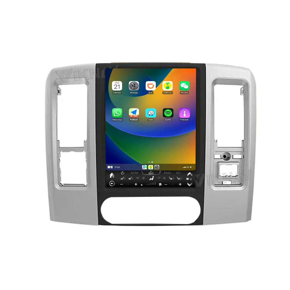 Tela de toque GPS para Dodge Ram 2008-2011 Android Carplay Auto Rádio para Carro 12.1 polegadas Multimídia Estéreo Reprodutor de Vídeo 128GB