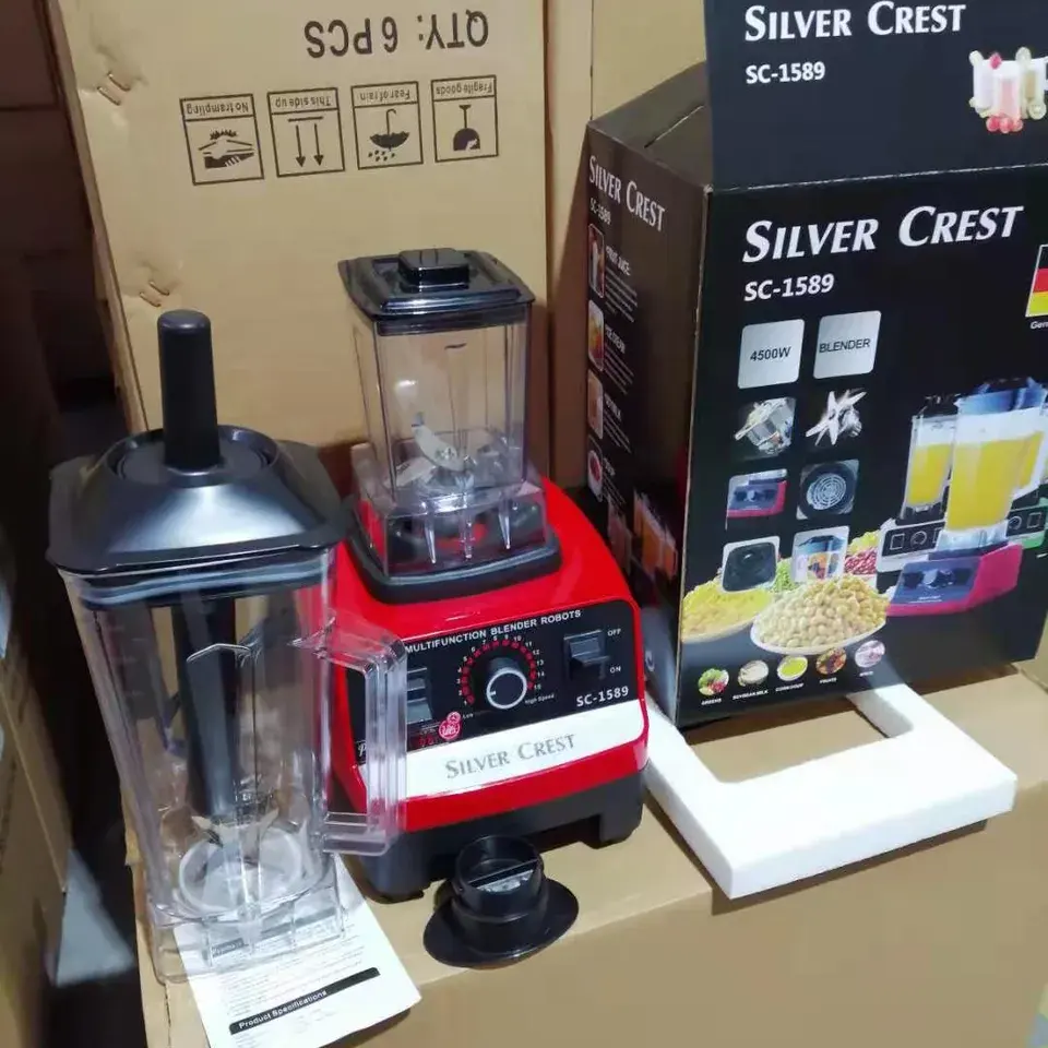 Comercial 4500W 2L Máquina licuadora de alta capacidad 2 en 1 Mezclador de frutas Molinillo Silver Crest Blender