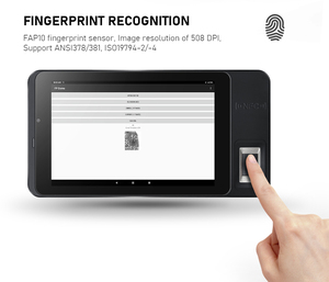 HFSecurity FP07 codice a barre con impronte digitali QR Card riconoscimento facciale presenza e dispositivo di controllo accessi con Dual SIM RFID - Product Image 4