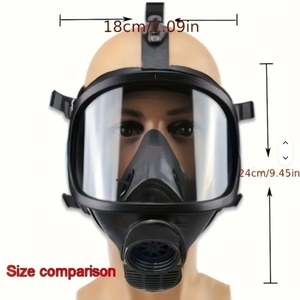Multi-<span class=keywords><strong>Gas</strong></span>-und Dampf partikel filtration maske in Industrie qualität mit Filtern Notfall-Voll gesichts gasmaske - Product Image 3