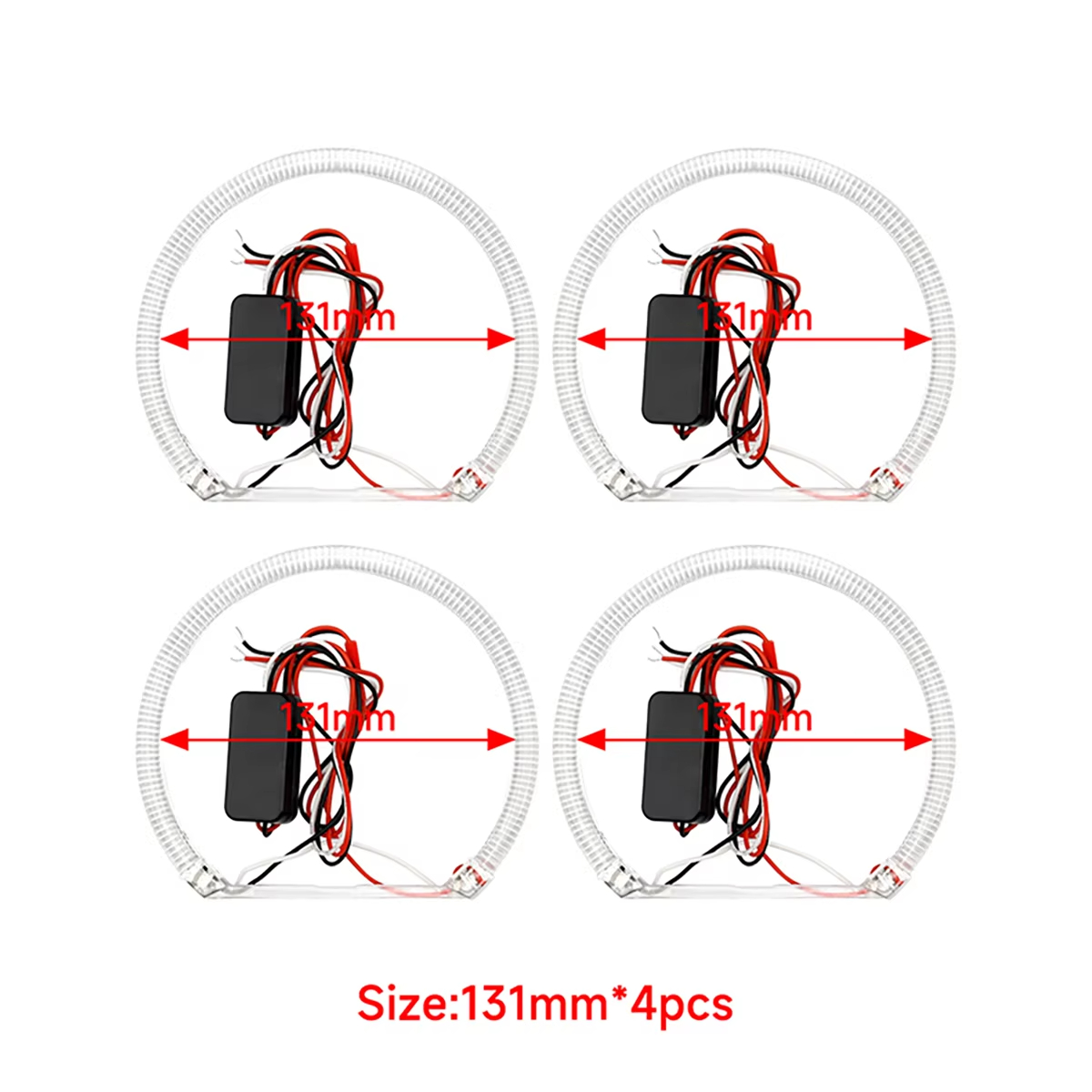 4 pièces 131mm blanc