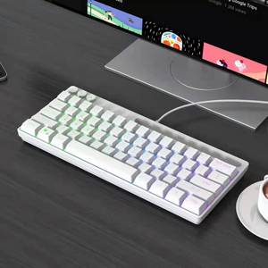 All'ingrosso OEM USB Gaming tastiera 64 tasti Compact Mini cablato RGB LED retroilluminato tastiera di gioco per Gamer Desktop PC Computer - Product Image 2