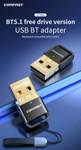Comfast-Adaptador USB BT para tarjeta de red, tarjeta de red de Internet, receptor Ethernet, versión gratuita, Bluetooth 5,1, - Product Image 4