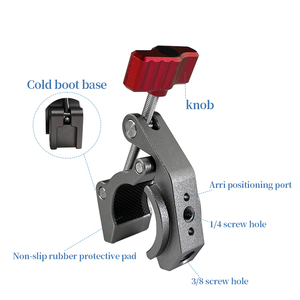 Custom Top Fashion Super Camera Clamp <strong>Mount</strong> with 1/4&quot; Thread Bottom Clamp for DSLR Camera, <strong>Ronin</strong>, LCD Field Monitor, LED Lights - Product Image 4