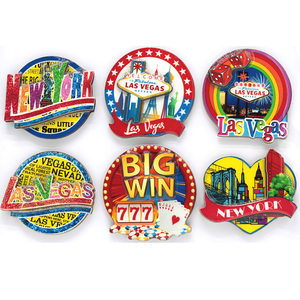 Tùy chỉnh Epoxy Gỗ Du lịch quà tặng chúng tôi thành phố tủ lạnh nam châm <span class=keywords><strong>New</strong></span> <span class=keywords><strong>York</strong></span> Los Angeles lưu niệm nam châm - Product Image 6