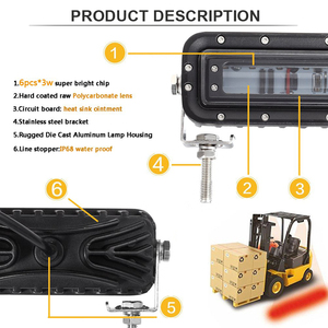 <strong>12v</strong> <strong>Led</strong> Work Forklift Warning <strong>Led</strong> Laser Beam Safety <strong>Red</strong> Zone Light - Product Image 5